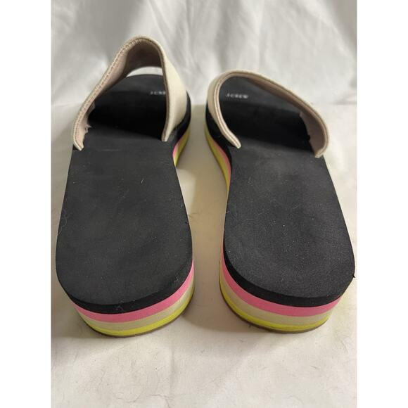J.CREW Platform Eva Slide Sandals Women’s Size 10 Casual Vacation Travel Pool - Picture 3 of 7
